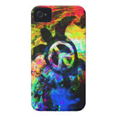 Psychedelic Peace Turtle iPhone Case (Back)