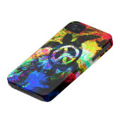 Psychedelic Peace Turtle iPhone Case (Bottom)