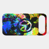 Psychedelic Peace Turtle iPhone Case (Back (Horizontal))