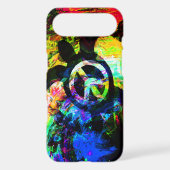 Psychedelic Peace Turtle iPhone Case (Back)