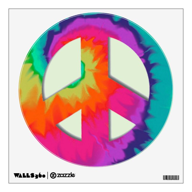 Psychedelic Peace Wall Decal (Front)