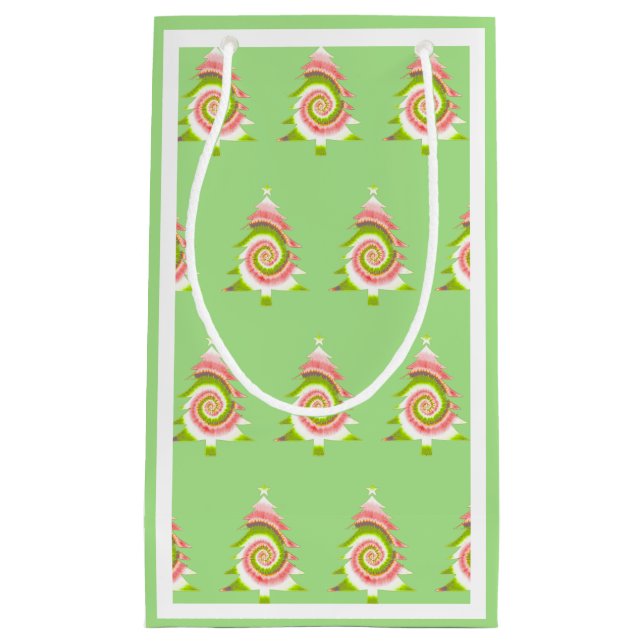 Psychedelic Pine Pattern Gift Bag (Front)