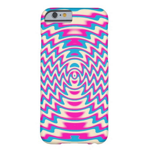 Psychedelic Pink Blue Sound Waves iPhone 6 Case