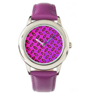 Psychedelic Pink Patterned Watch