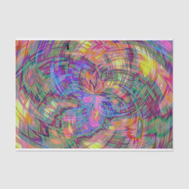 psychedelic plaid tissue paper (Front)