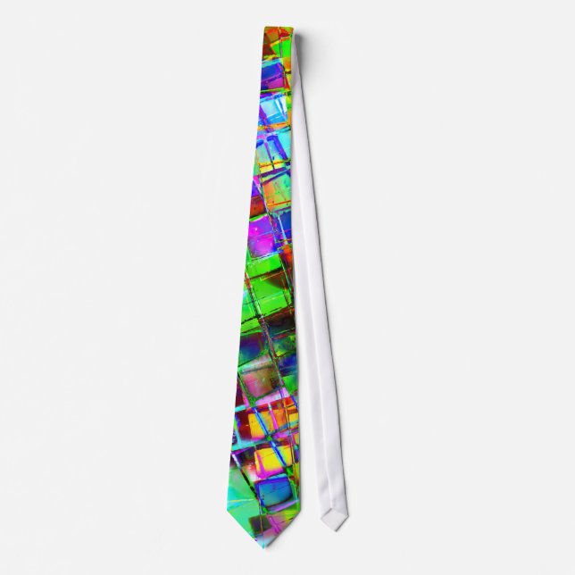 Psychedelic Planet Disco Ball Neck Tie (Front)
