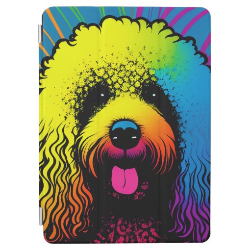 Psychedelic Poodle Dog Design  iPad Air Cover