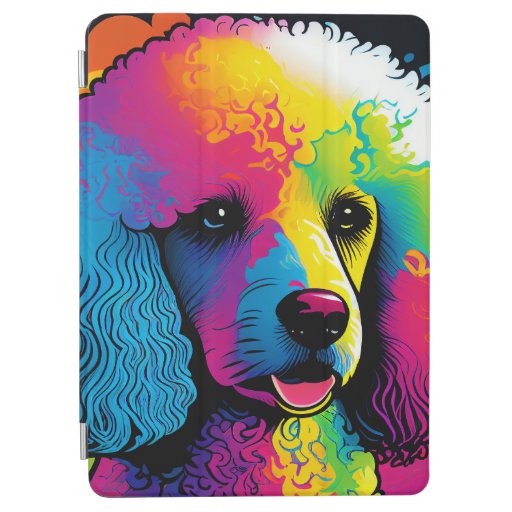 Psychedelic Poodle Dog Design iPad Air Cover