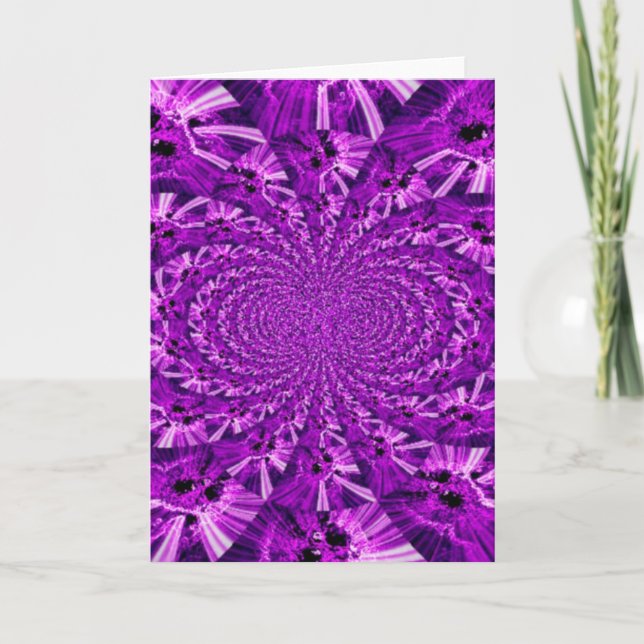 Psychedelic Purple Card (Front)