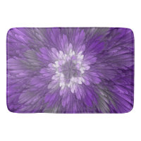 Psychedelic Purple Flower Abstract Fractal Art