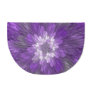 Psychedelic Purple Flower Abstract Fractal Art Doormat