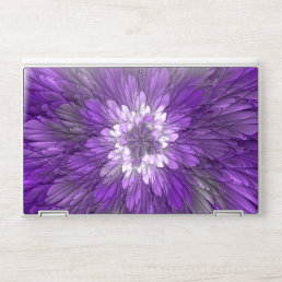 Psychedelic Purple Flower Abstract Fractal Art HP Laptop Skin