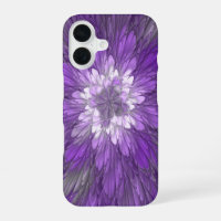 Psychedelic Purple Flower Abstract Fractal Art