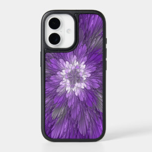 Psychedelic Purple Flower Abstract Fractal Art iPhone 17 Case