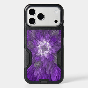 Psychedelic Purple Flower Abstract Fractal Art iPhone 17 Pro Max Case