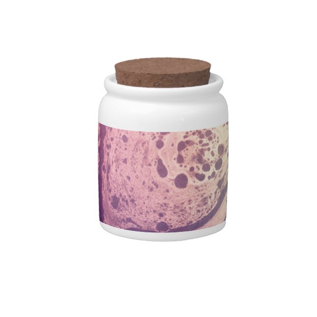 Psychedelic Purple Paper Decorative Cork Lid Jar (Front)