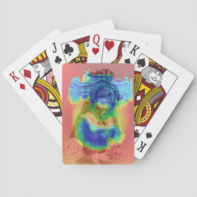 Psychedelic Queen Poker Cards (Back)