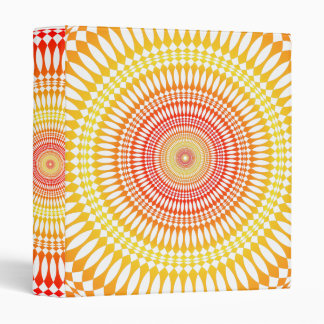 Psychedelic Radial Design: Custom Binder