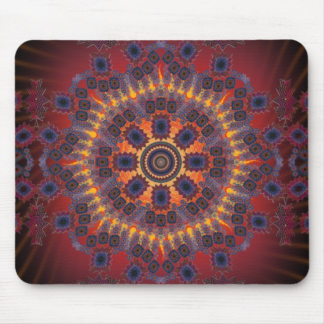 Psychedelic Radial Design: Mousepad (Front)