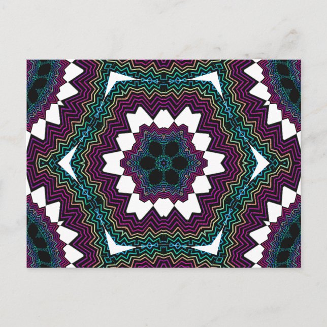 Psychedelic Radial Design: Postcard (Front)