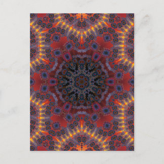 Psychedelic Radial Design: Postcard