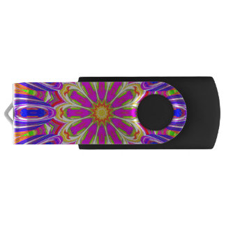 Psychedelic Radial Pattern Flash Drive