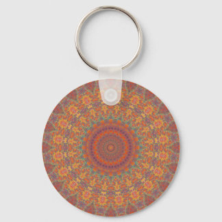 Psychedelic Radial Pattern: Keychain