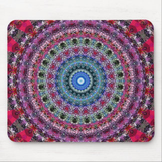 Psychedelic Radial Pattern: Mouse Pad