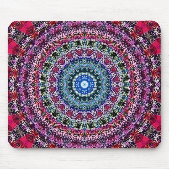 Psychedelic Radial Pattern: Mouse Pad (Front)