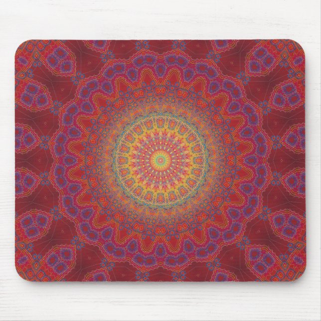Psychedelic Radial Pattern: Mouse Pad (Front)