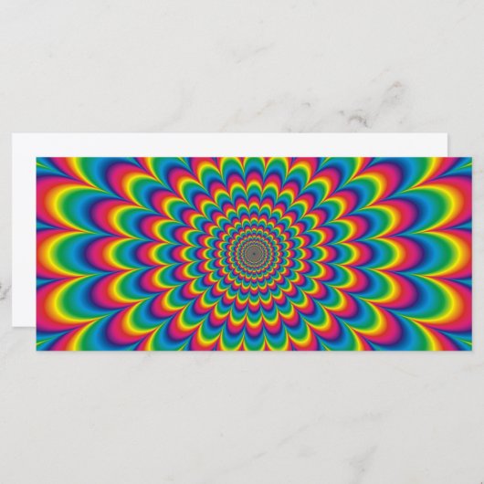 Psychedelic rainbow abstract design (Front/Back)