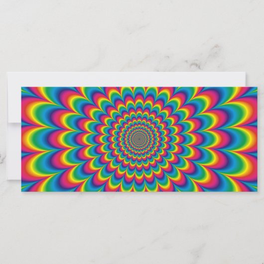 Psychedelic rainbow abstract design (Front)