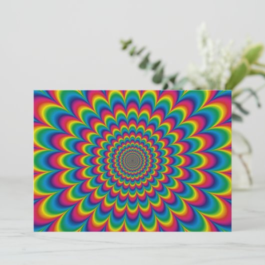 Psychedelic rainbow abstract design (Standing Front)