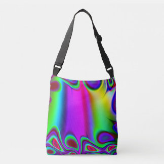 Psychedelic Rainbow Crossbody Bag