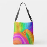Psychedelic Rainbow Crossbody Bag