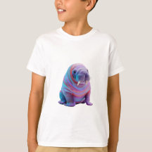 Psychedelic Rainbow Marble Walrus Kids
