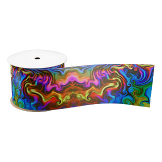 Psychedelic Rainbow Neon Ribbon