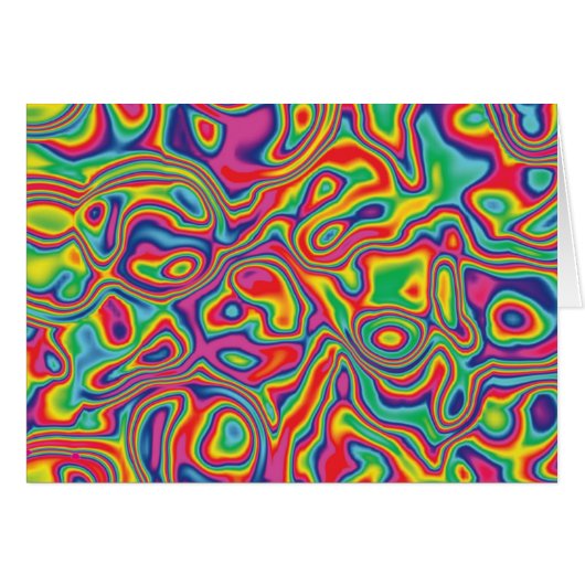 Psychedelic Rainbow Oil Pattern Cards (Front Horizontal)