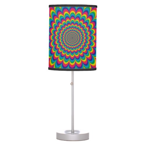 Psychedelic Rainbow Optical Illusion Lamp