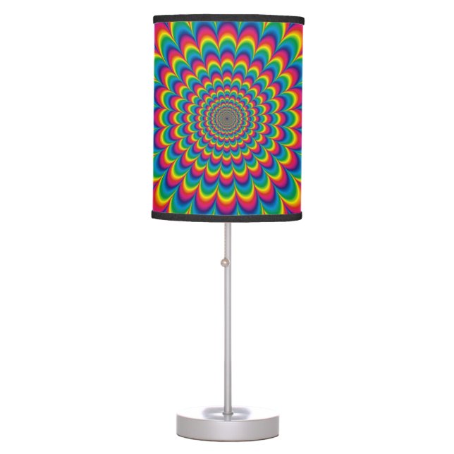 Psychedelic Rainbow Optical Illusion Lamp (Front)