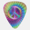 Psychedelic Rainbow Peace Sign Guitar Pick