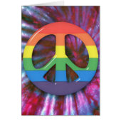 Psychedelic RainBow Peace Symbol (Front)