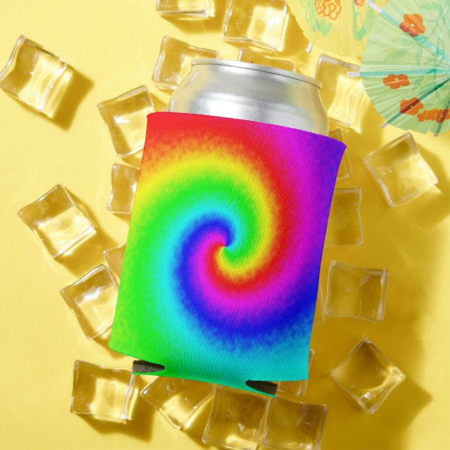 Psychedelic Rainbow Spiral of Transformation Can Cooler (In Situ Summer)
