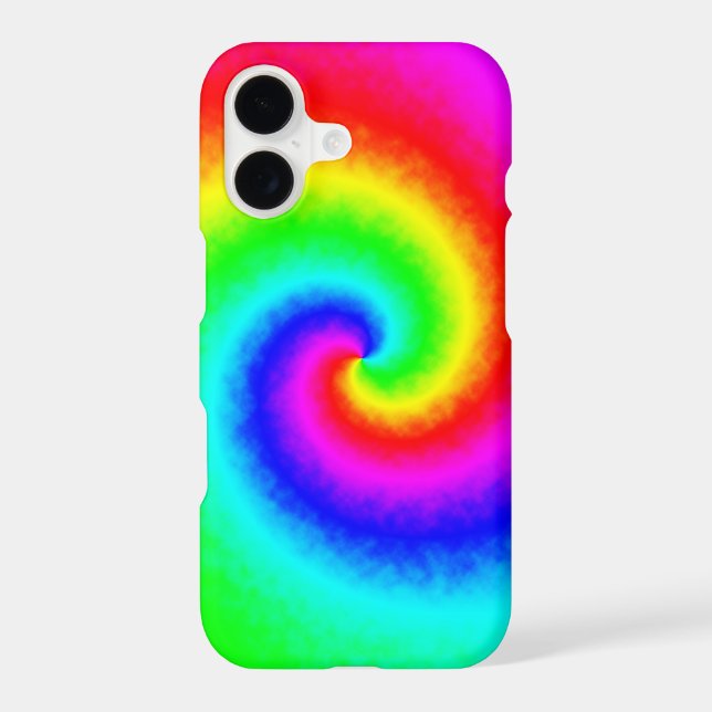 Psychedelic Rainbow Spiral of Transformation Case-Mate iPhone Case (Back)