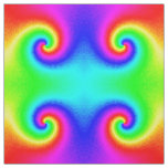 Psychedelic Rainbow Spiral of Transformation Fabric