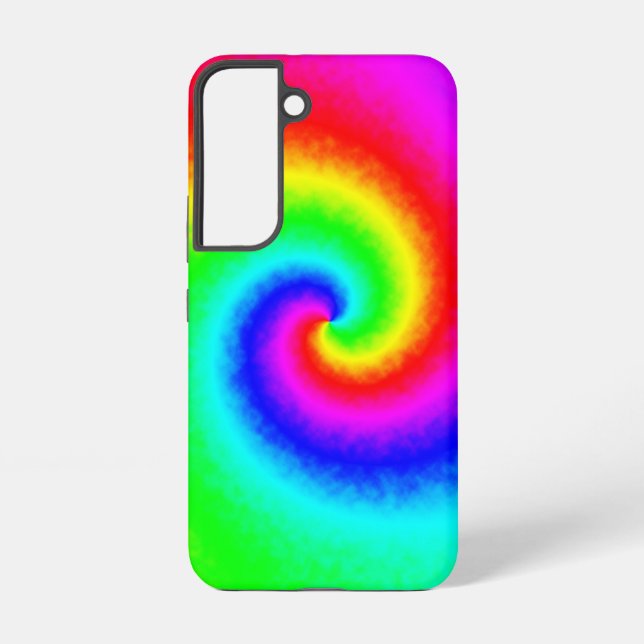 Psychedelic Rainbow Spiral of Transformation Samsung Galaxy Case (Back)