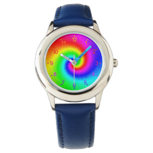 Psychedelic Rainbow Spiral of Transformation Watch