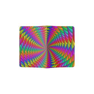 Psychedelic Rainbow Spiral Passport Holder