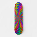 Psychedelic Rainbow Spiral Skateboard Deck at Zazzle