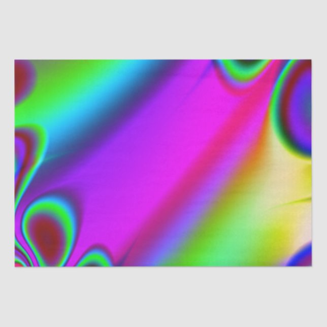 Psychedelic Rainbow Tissue Paper (Front)